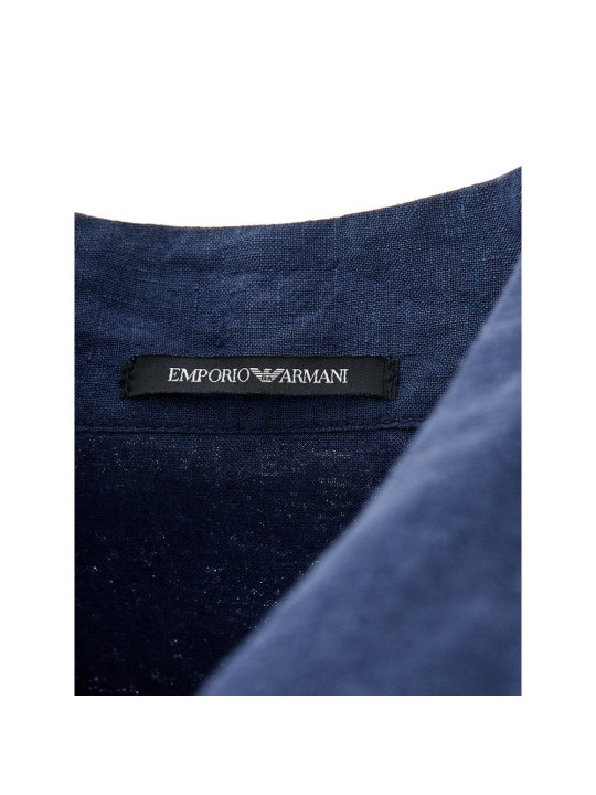 Jackets Elegant Blue Linen Men's Jacket 1.000,00 € 8053632663381 | Planet-Deluxe