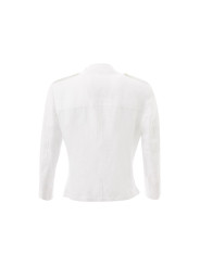 Jackets Pristine White Italian Linen Jacket 1.580,00 € 8053632663336 | Planet-Deluxe