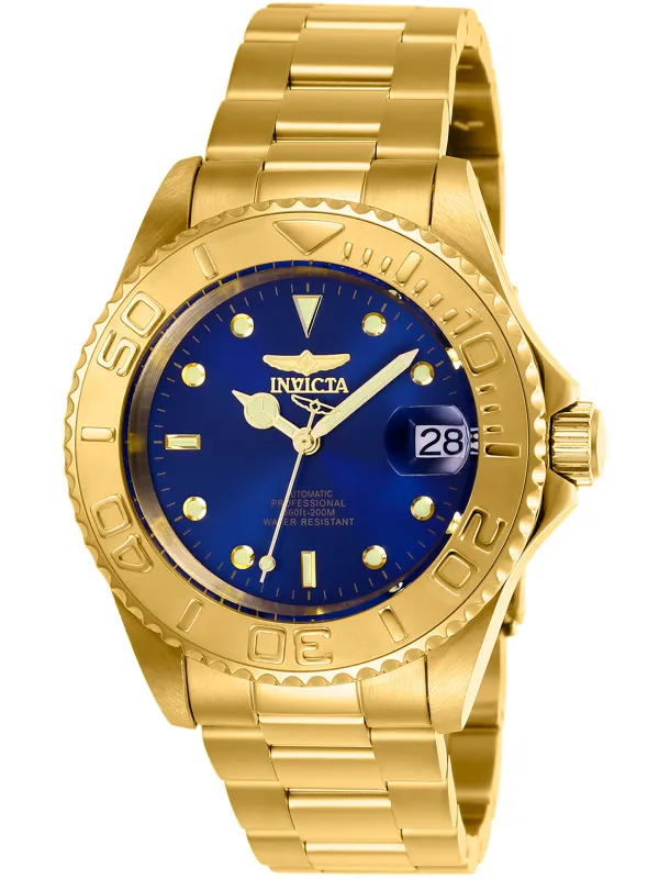 Goldene Invicta Gelb Quarzuhr Herren Goldene Invicta Gelb Quarzuhr Herren