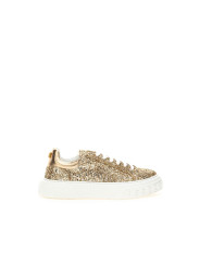 Sneakers Casadei Gold Leather Sneakers 1.050,00 € 8050992034264 | Planet-Deluxe