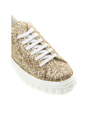 Sneakers Casadei Gold Leather Sneakers 1.050,00 € 8050992034264 | Planet-Deluxe