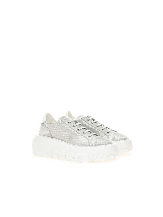 Sneakers Silver Leather Sneaker 950,00 € 8053780706923 | Planet-Deluxe
