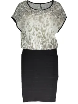 "GUESS JEANS: Multicolor Kleid mit Kontrastdetails"