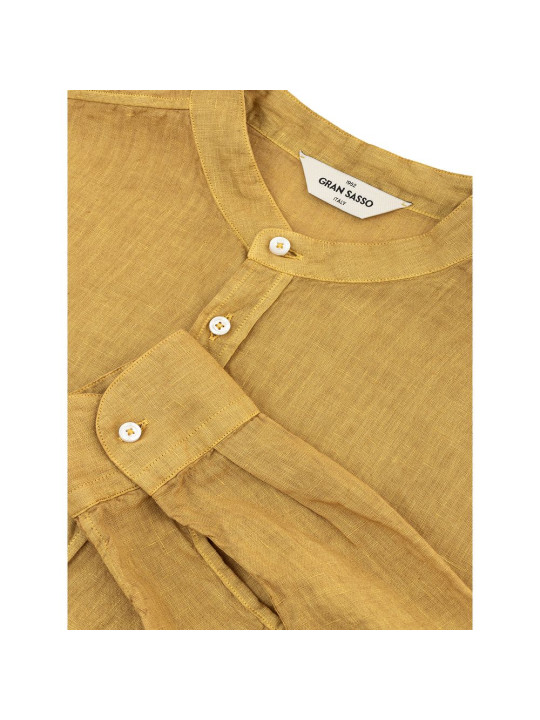 Shirts Gold Linen Elegance Men's Shirt 430,00 € 8053632663930 | Planet-Deluxe