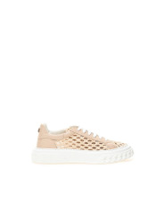 Sneakers Casadei Chic Beige Leather Sneakers 900,00 € 8053632664104 | Planet-Deluxe