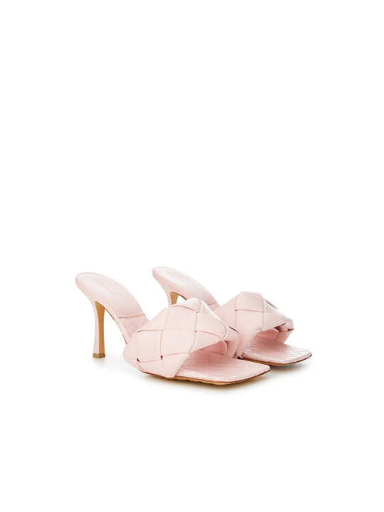 Sandals Chic Pink Leather Sandals 2.500,00 € 3001676200023 | Planet-Deluxe