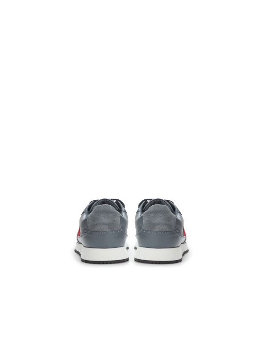 Sneakers Sleek Gray Leather Sneakers for Men 960,00 € 8053632664821 | Planet-Deluxe