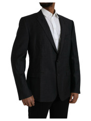 Blazers Black Wool MARTINI Single Breasted Coat Blazer 5.680,00 € 8058091695621 | Planet-Deluxe