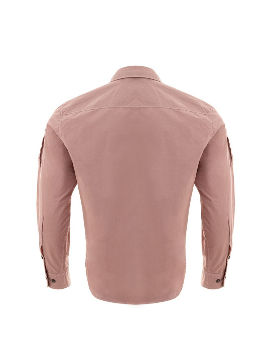 Shirts Chic Pink Cotton Shirt for Men 530,00 € 7620943504729 | Planet-Deluxe