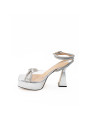 Platforms & Wedges Elegant Silver Leather Platforms 2.380,00 €  | Planet-Deluxe