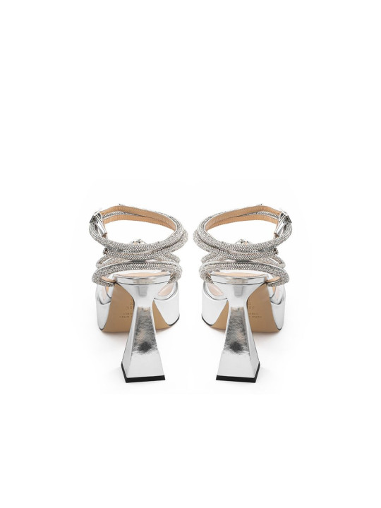 Platforms & Wedges Elegant Silver Leather Platforms 2.380,00 €  | Planet-Deluxe