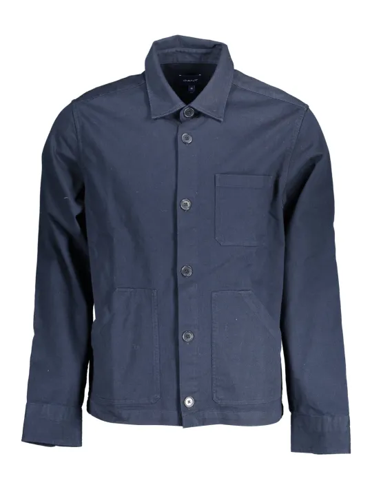 Klassisches GANT Blaues Langarmshirt - Stilvoll & Zeitlos