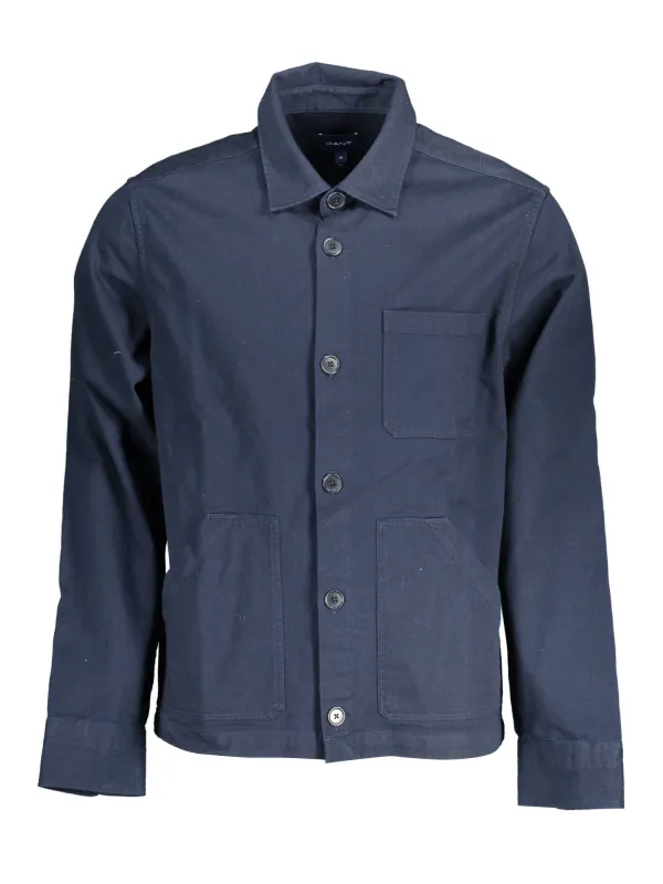 Klassisches GANT Blaues Langarmshirt - Stilvoll & Zeitlos Klassisches GANT Blaues Langarmshirt - Stilvoll & Zeitlos