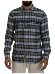 Shirts Multicolor Checkered Casual Men Long Sleeves Shirt 1.240,00 € 8050249426552 | Planet-Deluxe
