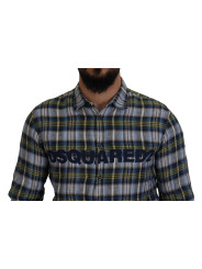 Shirts Multicolor Checkered Casual Men Long Sleeves Shirt 1.240,00 € 8050249426552 | Planet-Deluxe