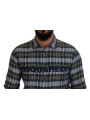 Shirts Multicolor Checkered Casual Men Long Sleeves Shirt 1.240,00 € 8050249426552 | Planet-Deluxe