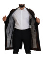 Jackets Brown Full Button Men Long Coat Cotton Jacket 3.600,00 € 8052134612460 | Planet-Deluxe