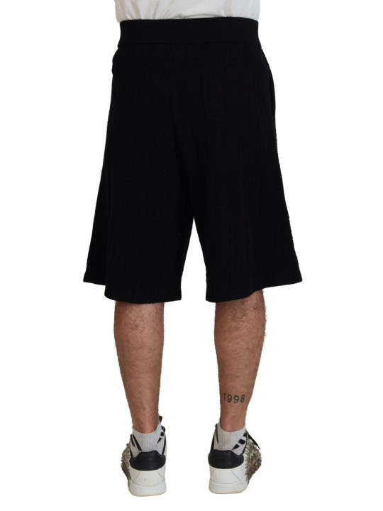 Shorts Black Solid Pull On Men Casual Bermuda Shorts 1.390,00 € 8052134574683 | Planet-Deluxe