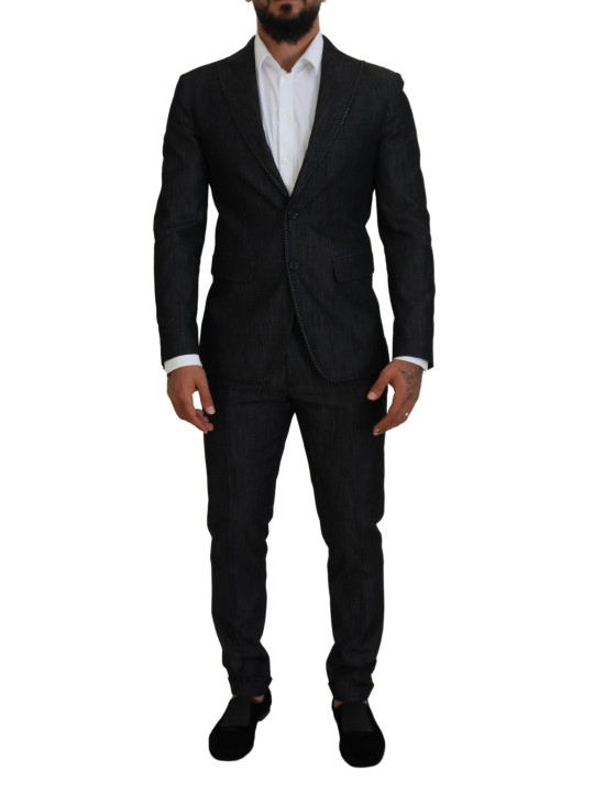 Suits Black Cotton Single Breasted 2 Piece MIAMI Suit 3.230,00 € 8052134653326 | Planet-Deluxe