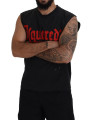 T-Shirts Black Cotton Sleeveless Crewneck Tank T-shirt 810,00 € 8052134531891 | Planet-Deluxe