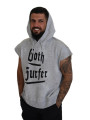 T-Shirts Light Gray Cotton Short Sleeves Hooded T-shirt 1.480,00 € 8052134632581 | Planet-Deluxe