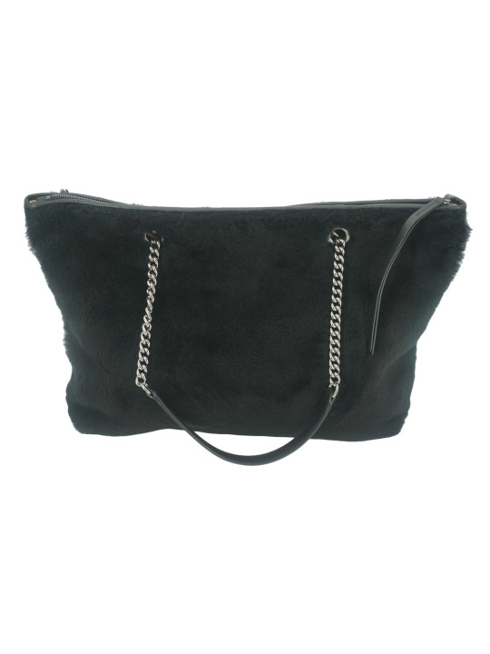Tote Bags Black Leather and fabric Tote Shoulder Bag 2.130,00 € 197255061624 | Planet-Deluxe