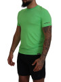 T-Shirts Green Modal Short Sleeves Crewneck T-shirt 330,00 € 8032674662408 | Planet-Deluxe