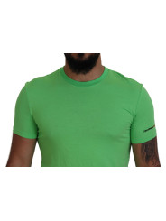 T-Shirts Green Modal Short Sleeves Crewneck T-shirt 330,00 € 8032674662408 | Planet-Deluxe