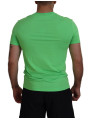 T-Shirts Green Modal Short Sleeves Crewneck T-shirt 330,00 € 8032674662408 | Planet-Deluxe