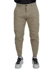 Jeans & Pants Beige Cotton Printed Leg Men Casual Pants 1.480,00 € 8052134679401 | Planet-Deluxe