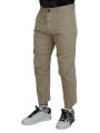 Jeans & Pants Beige Cotton Printed Leg Men Casual Pants 1.480,00 € 8052134679401 | Planet-Deluxe