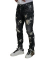 Jeans & Pants Black Washed White Color Splash Casual Denim Jeans 2.480,00 € 8052134611951 | Planet-Deluxe