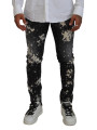 Jeans & Pants Black Washed White Color Splash Casual Denim Jeans 2.480,00 € 8052134611951 | Planet-Deluxe