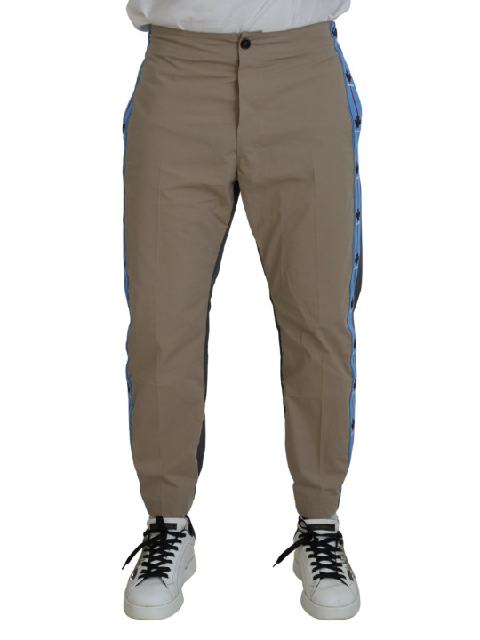 Jeans & Pants Cotton Brown Gray Two Tone Men Casual Pants 1.390,00 € 8052134637630 | Planet-Deluxe