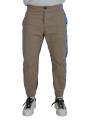 Jeans & Pants Cotton Brown Gray Two Tone Men Casual Pants 1.390,00 € 8052134637630 | Planet-Deluxe