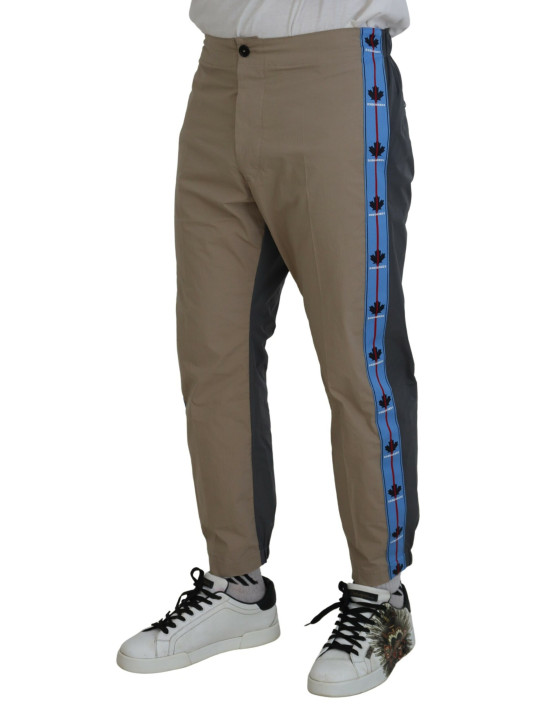Jeans & Pants Cotton Brown Gray Two Tone Men Casual Pants 1.390,00 € 8052134637630 | Planet-Deluxe