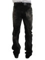 Jeans & Pants Black Washed Cotton Straight Fit Casual Denim Jeans 1.480,00 € 7333413003775 | Planet-Deluxe