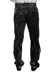 Jeans & Pants Gray Cotton Corduroy Straight Fit Men Denim Jeans 1.480,00 € 8052134568583 | Planet-Deluxe