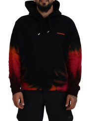 Sweaters Black Red Cotton Hooded Tie Dye Pullover Sweater 1.480,00 € 8052134590737 | Planet-Deluxe