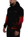 Sweaters Black Red Cotton Hooded Tie Dye Pullover Sweater 1.480,00 € 8052134590737 | Planet-Deluxe