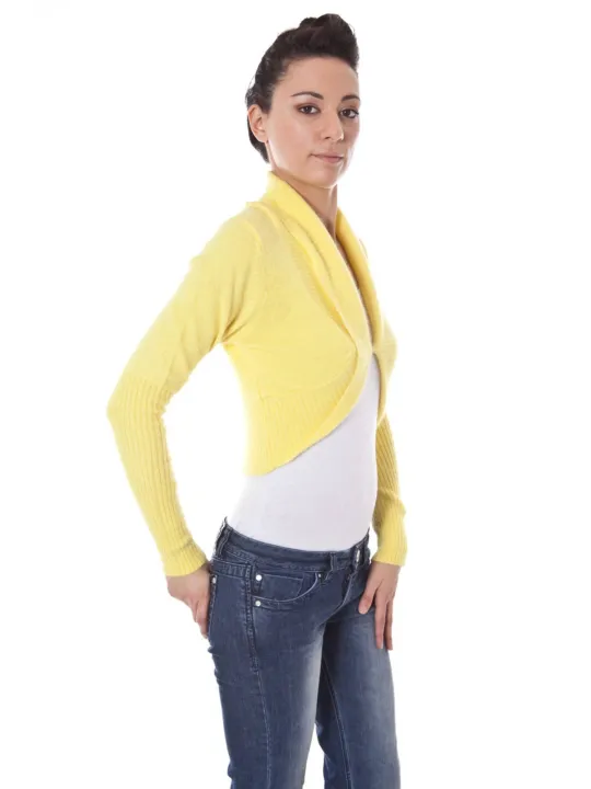 "DATCH Startseite im Sale | DATCH SHRUG LANGARM DAMEN GELB online kaufen"|Planet-Deluxe