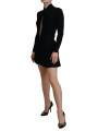 Dresses Black Viscose Long Sleeves Cut Out Mini Dress 4.800,00 € 8052134500149 | Planet-Deluxe