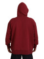 Sweaters Maroon Cotton Tattered Hooded Printed Pullover Sweater 1.130,00 € 8052134590942 | Planet-Deluxe