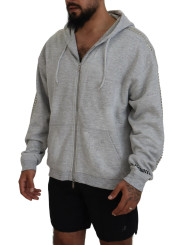 Sweaters Gray Hooded Printed Crystal Embellishment Sweater 2.230,00 € 8052134520505 | Planet-Deluxe