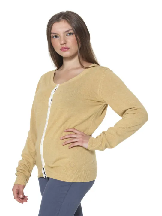 "Fred Perry Startseite im Sale | FRED PERRY GELBE FRAUEN-CARDIGAN online kaufen"|Planet-Deluxe