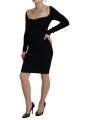 Dresses Black Viscose Long Sleeves Bodycon Sheath Dress 2.230,00 € 8052134563755 | Planet-Deluxe