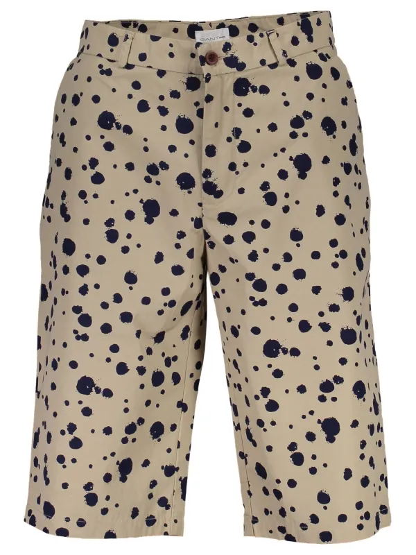 GANT Beige Polka Dot Bermuda - Stilvolle Sommerhose