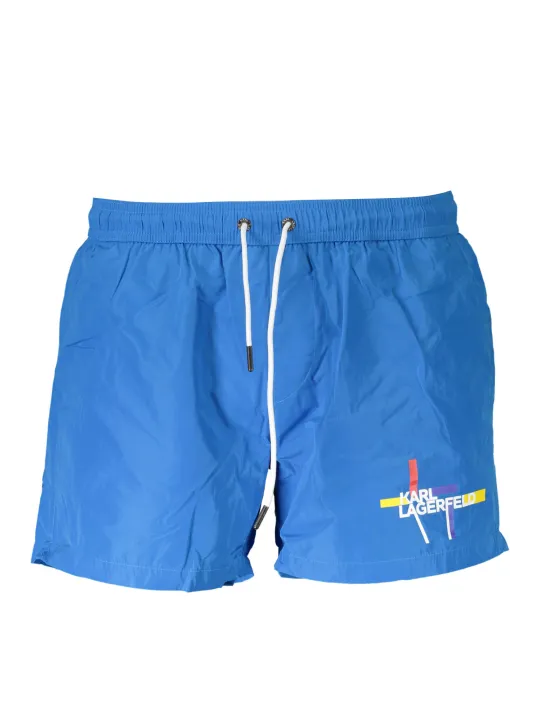 "Karl Lagerfeld Beachwear Badehosen im Sale | Karl Lagerfeld Beachwear KL20MBS01_AZZURRO_BLUE online kaufen"|Planet-Deluxe