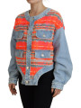 Jackets & Coats Orange Blue Panelled Button Front Denim Jacket 3.730,00 € 8052134572160 | Planet-Deluxe