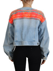 Jackets & Coats Orange Blue Panelled Button Front Denim Jacket 3.730,00 € 8052134572160 | Planet-Deluxe